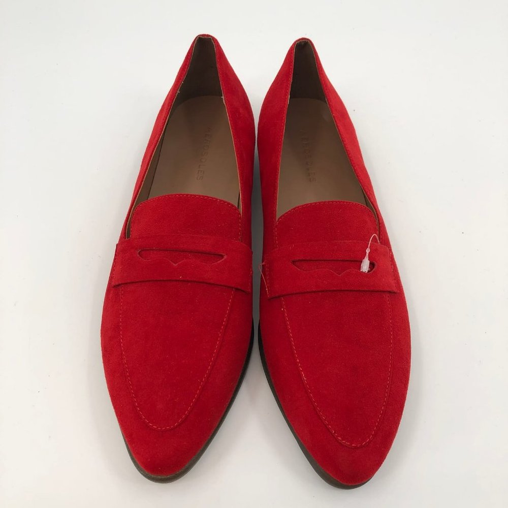 AEROSOLES Red Pointed Toe Flats & Loafers | Pull On Closure - Picture 3 of 6